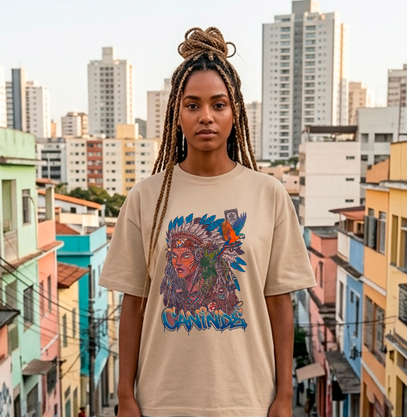 Camiseta Oversized Canindé | Origem Eterna — Aion Abstract - Imagem 3