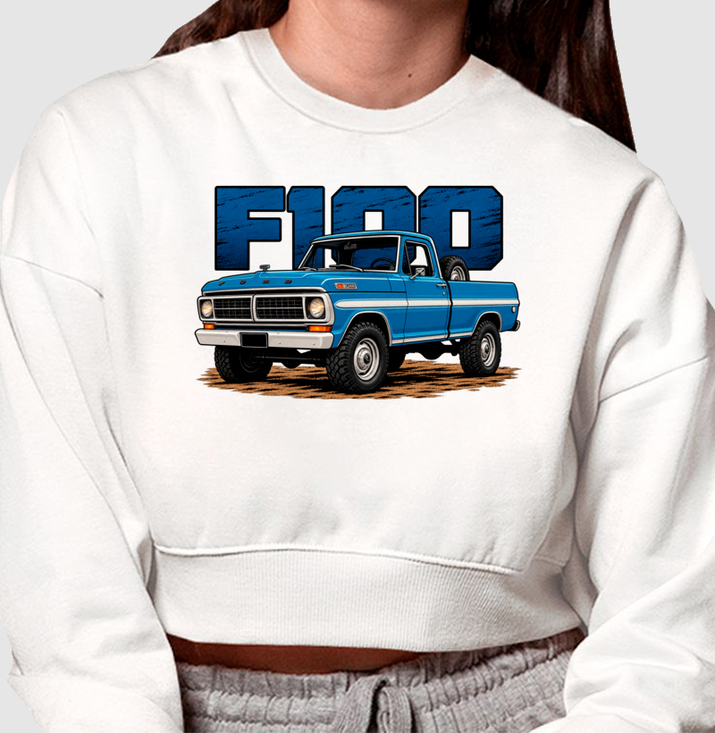 Moletom cropped feminino F100 - Imagem 3