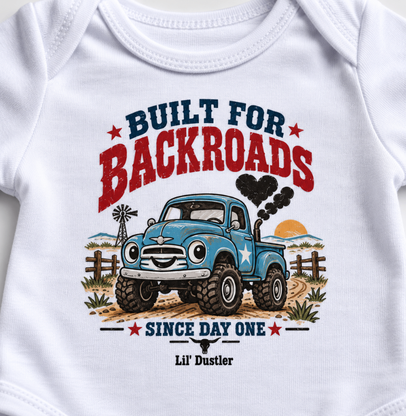 Country Built for Backroads Lil’ Dustler 100% Algodão - Imagem 3