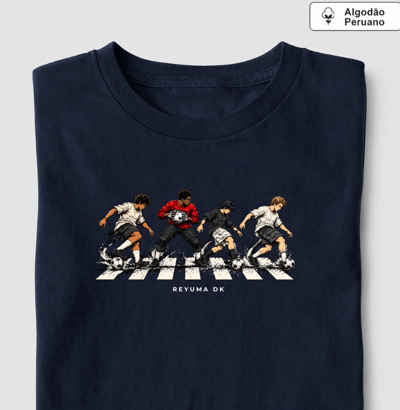 "Futebol Sem Fronteiras" - Futebol - Camiseta Algodão Peruano Masculina, Feminina e Babylook - Imagem 4