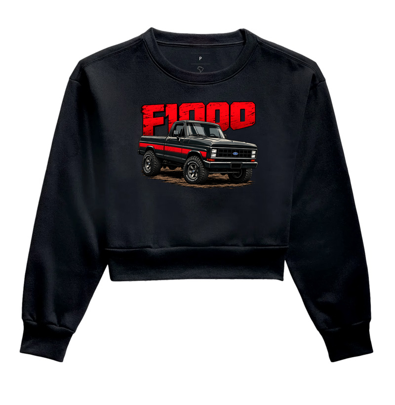 Moletom cropped feminino F1000 - Imagem 4