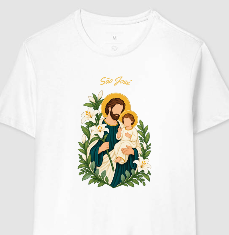 Camiseta São José — Amor que Cuida - Imagem 4