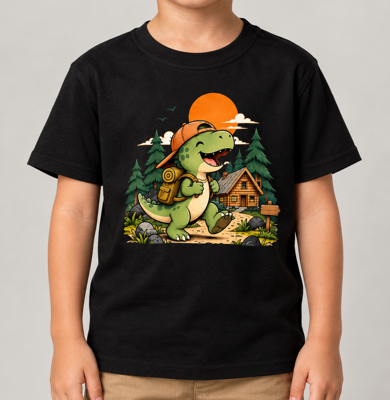 Camiseta Infantil | Dinossauro Aventureiro - Imagem 3