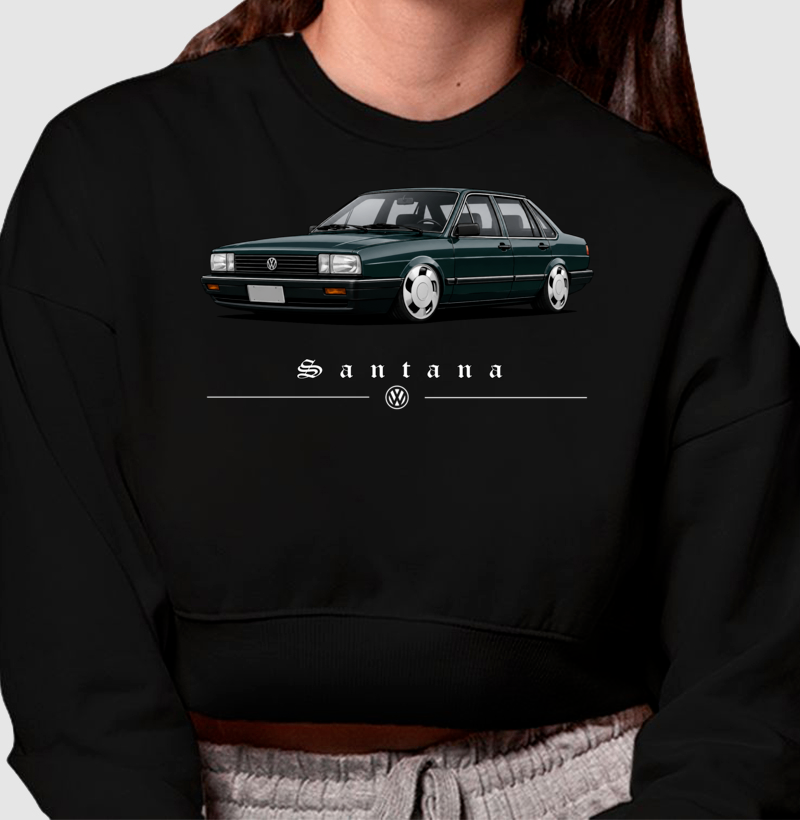 Moletom cropped feminino Santana - Imagem 3
