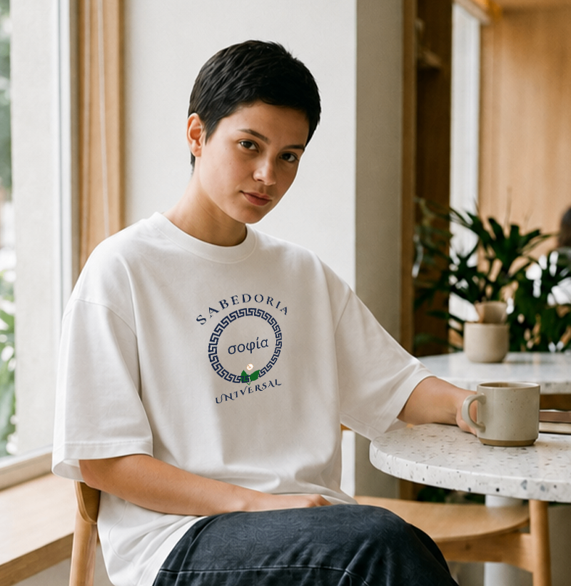 Camiseta "Sabedoria Universal" — Coleção Legado Filosófico - Imagem 3