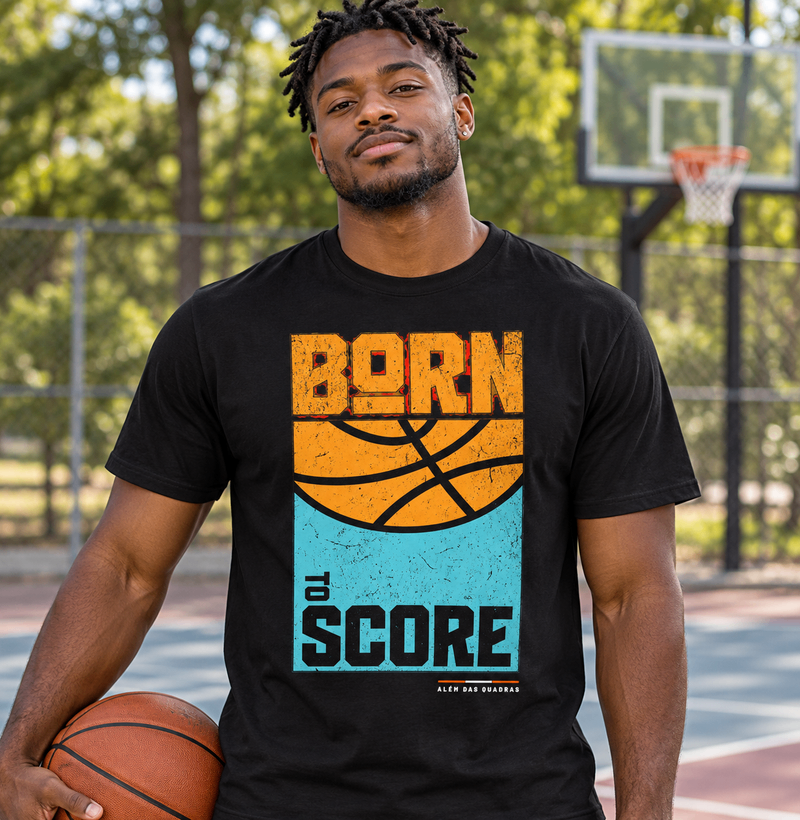Camiseta Masculina de Basquete Born to Score - Imagem 3