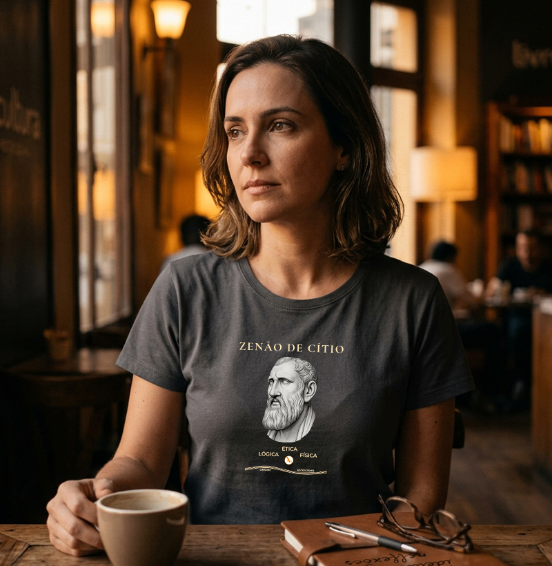 Camiseta A Rocha de Cítio | O Legado do Estoicismo - Imagem 3