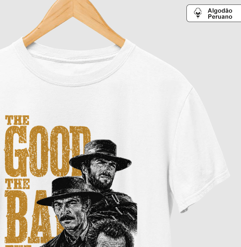 Camiseta Country Western Masculina - The Good, The Bad, The Ugly – Western Vintage - Imagem 2