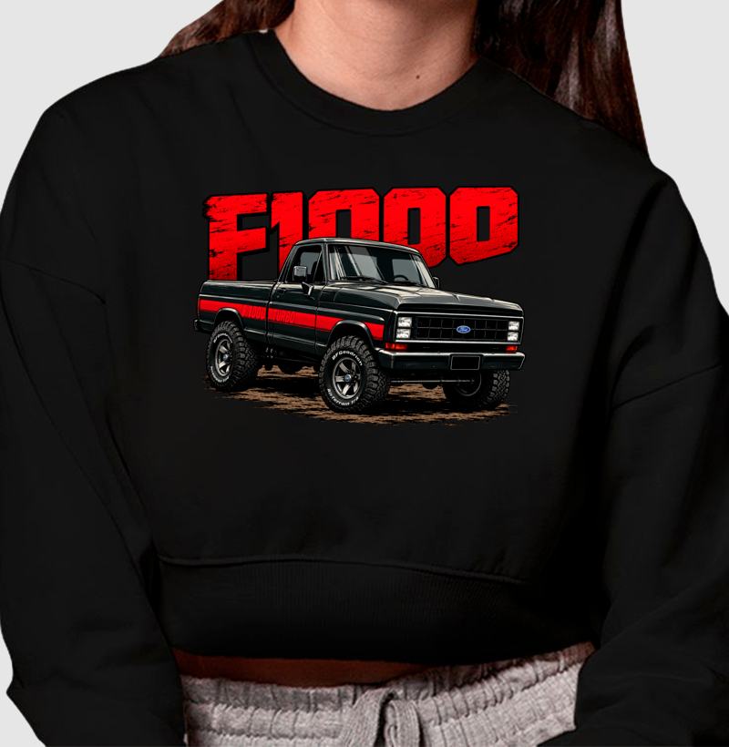 Moletom cropped feminino F1000 - Imagem 2