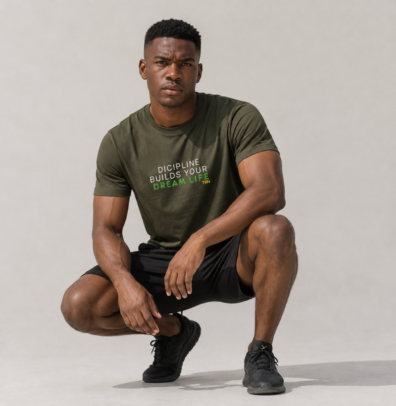 Camiseta DISCIPLINE BUILDS YOUR DREAM LIFE | Algodão Peruano Premium | TRENO - Imagem 3