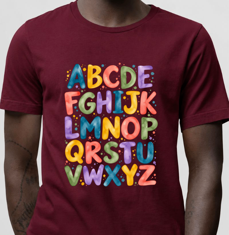 Camiseta Alfabeto em Cores - Imagem 4