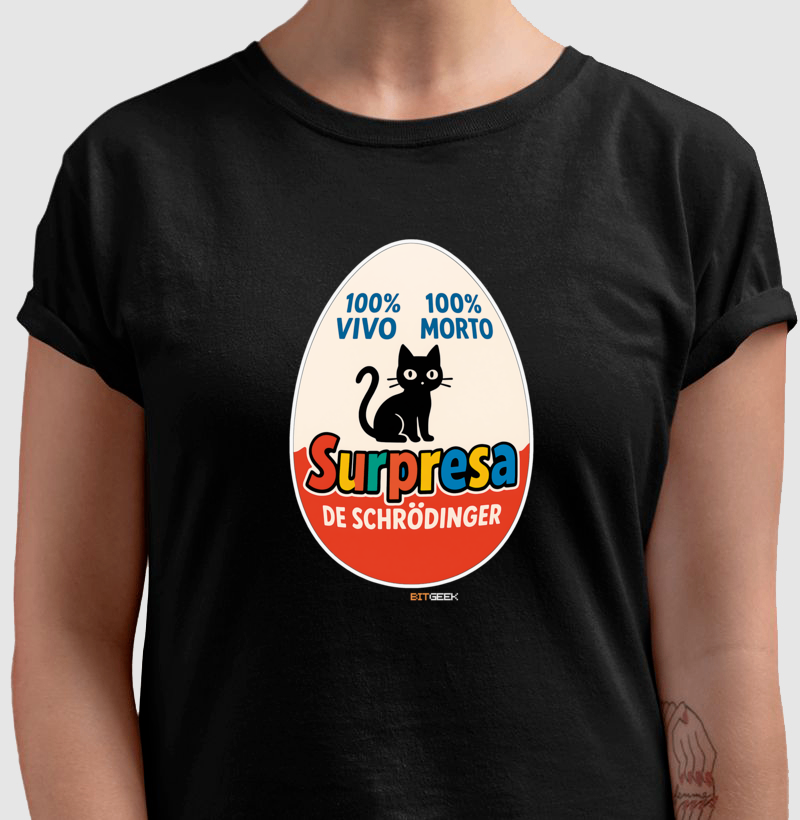 Camiseta Ovo Surpresa de Schrödinger - Imagem 3