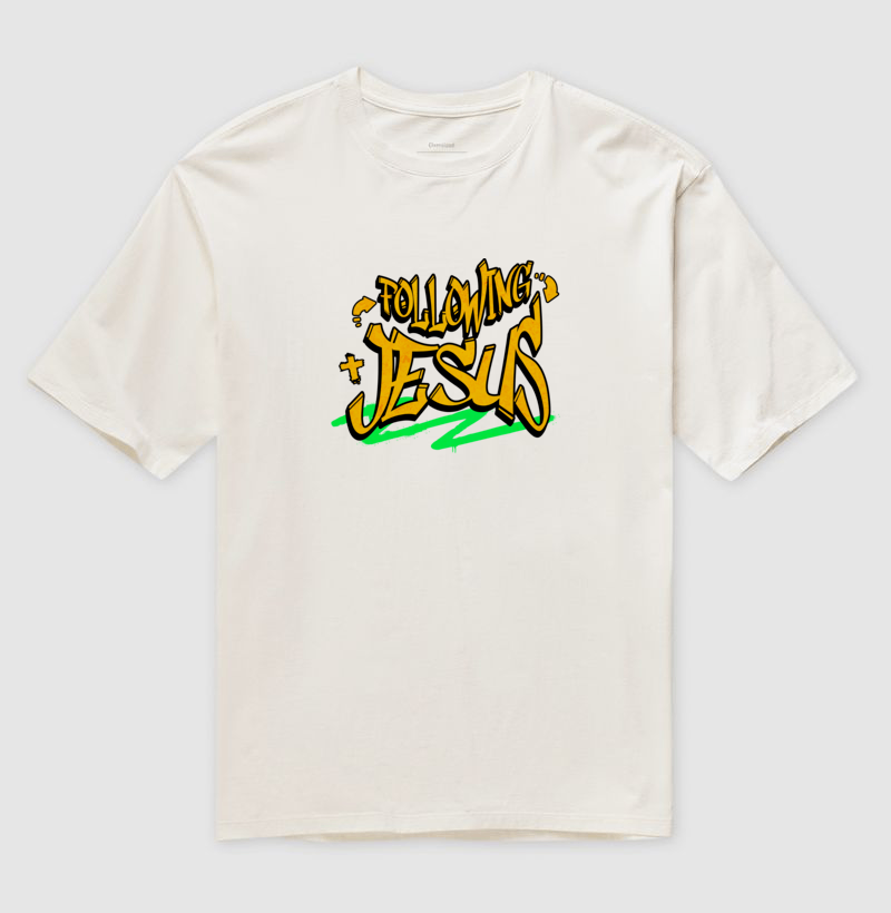 Following Jesus — Camiseta Oversized - Imagem 2