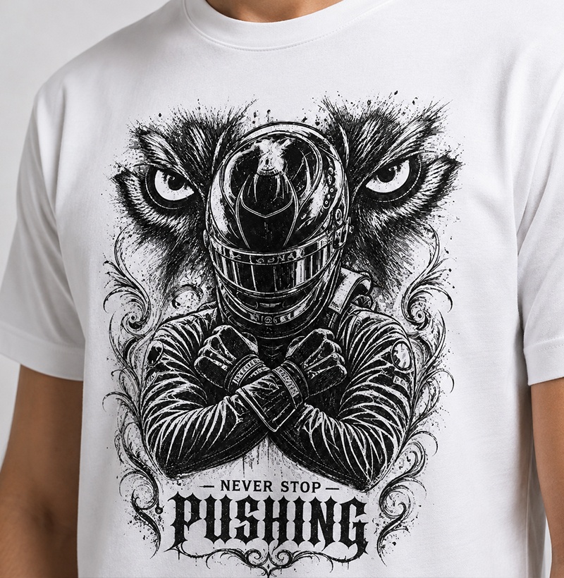 Never Stop Pushing inspirada em Lewis Hamilton - Imagem 3