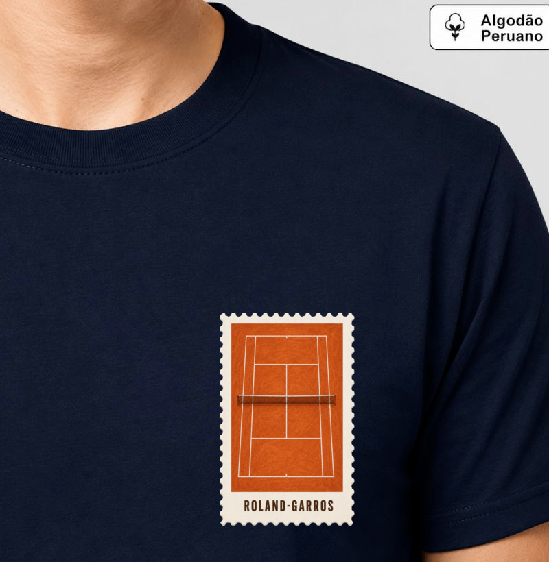 Camiseta Peruano Selo Roland Garros (masculina e feminina) - Imagem 2
