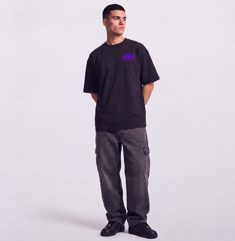 SYNTHESIZE ON FIRE — Camiseta Oversized - Imagem 4