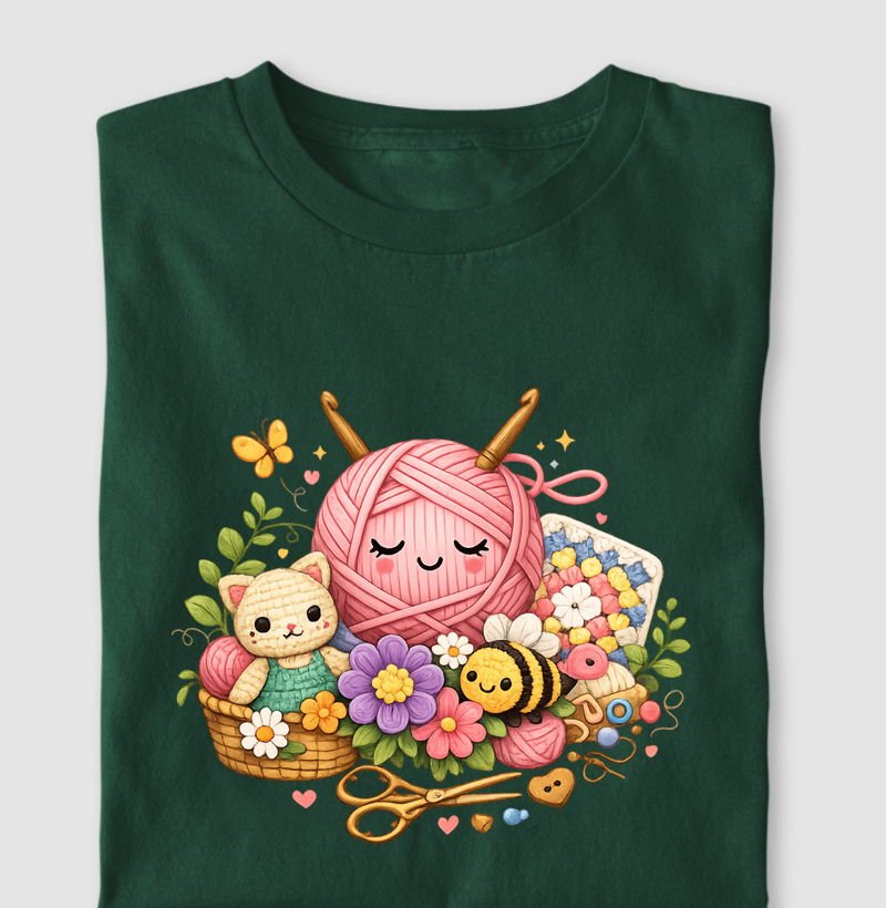 Camiseta Jardim das Crocheteiras Divertida - Imagem 2