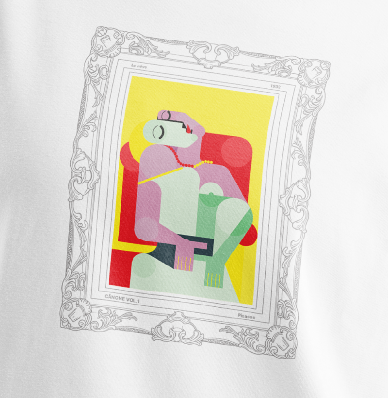 Camiseta Le Rêve - Pablo Picasso - Edição Moldura - Imagem 2