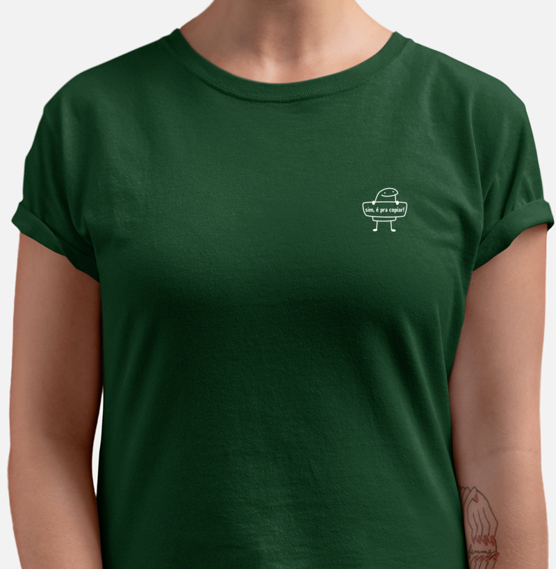 Camiseta Flork Bolso - sim, é pra copiar - Letras Brancas - Imagem 2