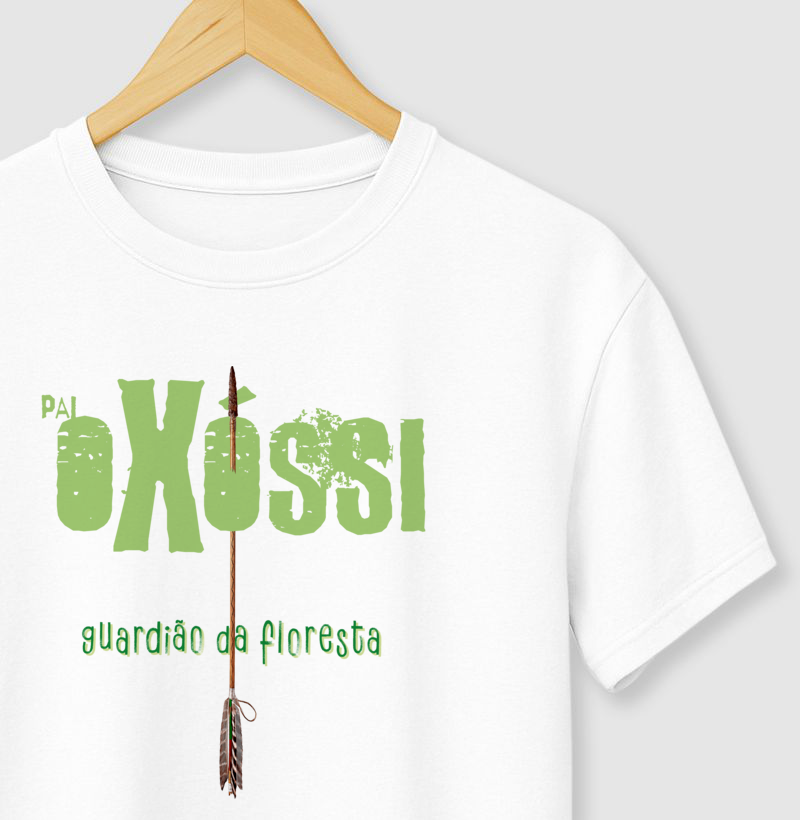 camiseta OXÓSSI guardião da floresta masculina - Imagem 3