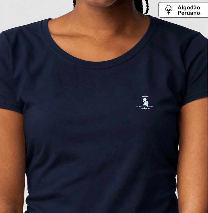 Camiseta Algodão Peruano Paciência, eu chego lá! - Imagem 4
