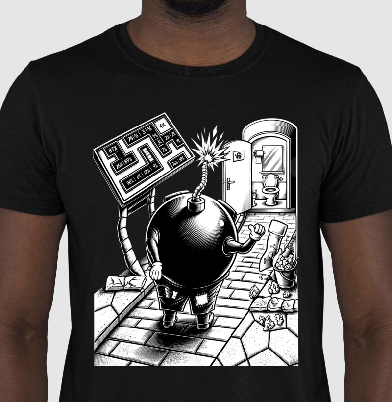 Camiseta Bomber Preto e Branco - Imagem 2