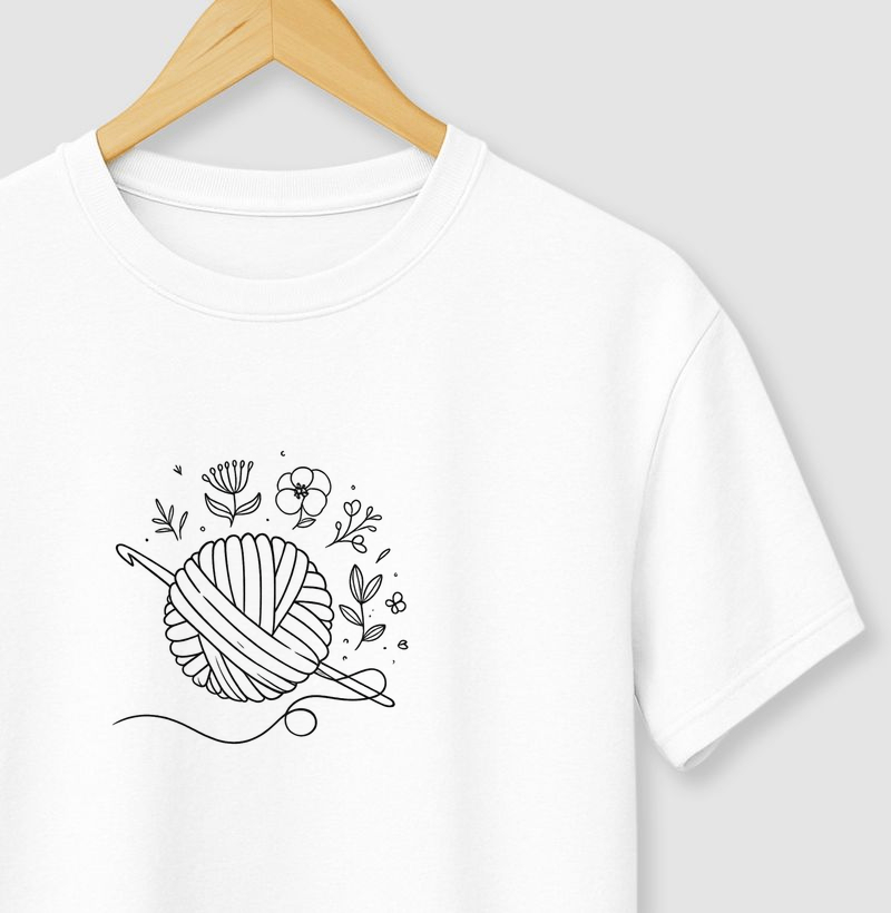 Camiseta Novelo Floral Minimalista - Imagem 2