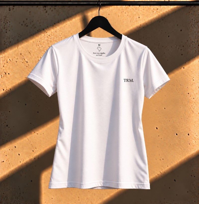 TRM Timeless Tee Feminina White Black Logo - Imagem 4