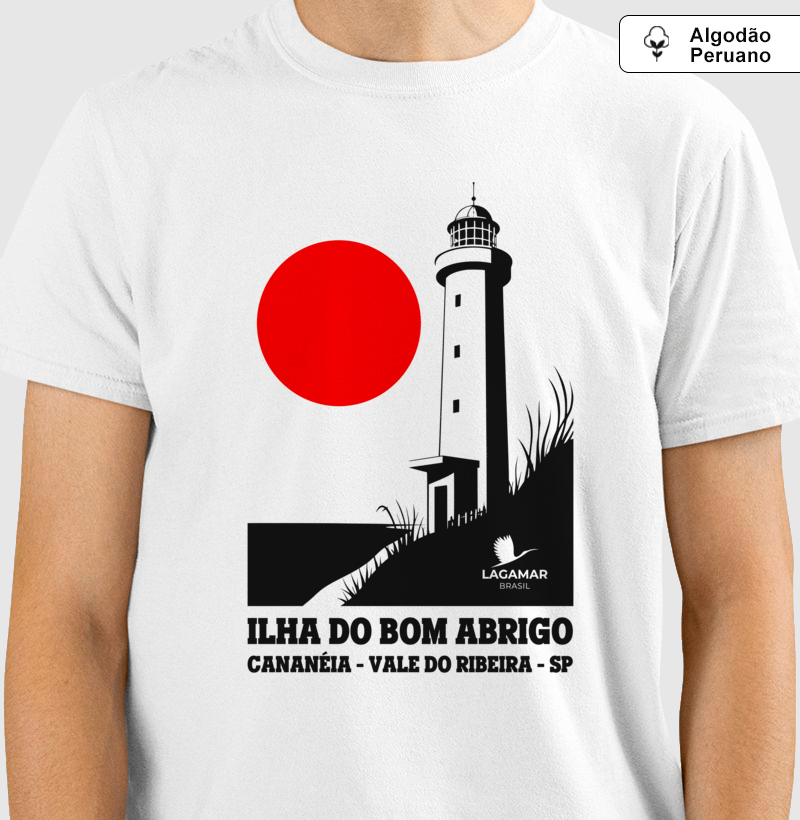 Camiseta Ilha do Bom Abrigo em algodão peruano - Imagem 4