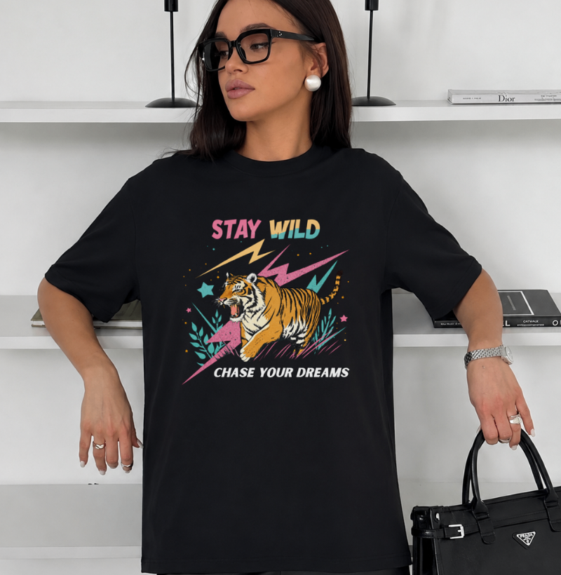 Chase Your Dreams - Oversized Preta - Imagem 2