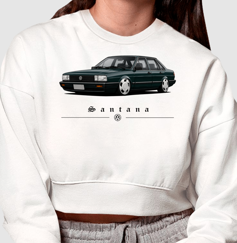 Moletom cropped feminino Santana - Imagem 2