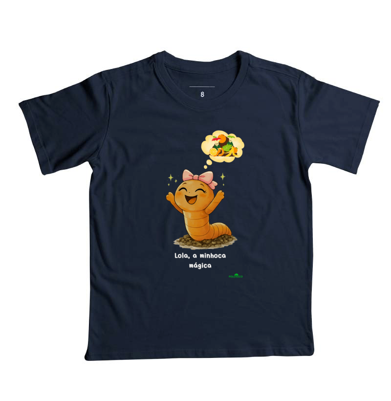 Camiseta Infantil Lola, a minhoca que fazia mágica - Imagem 4