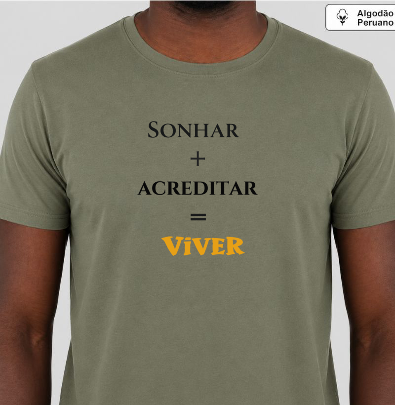 Sonhar • Acreditar • Viver (algodão peruano) - Imagem 4