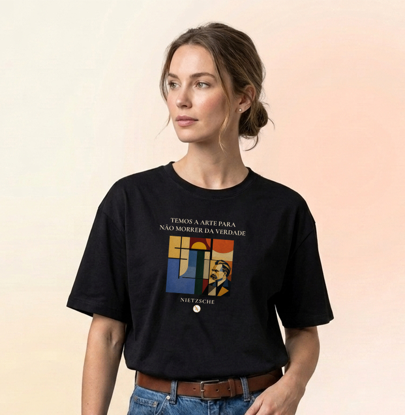 Camiseta A Arte de Não Morrer - Nietzsche - Imagem 3