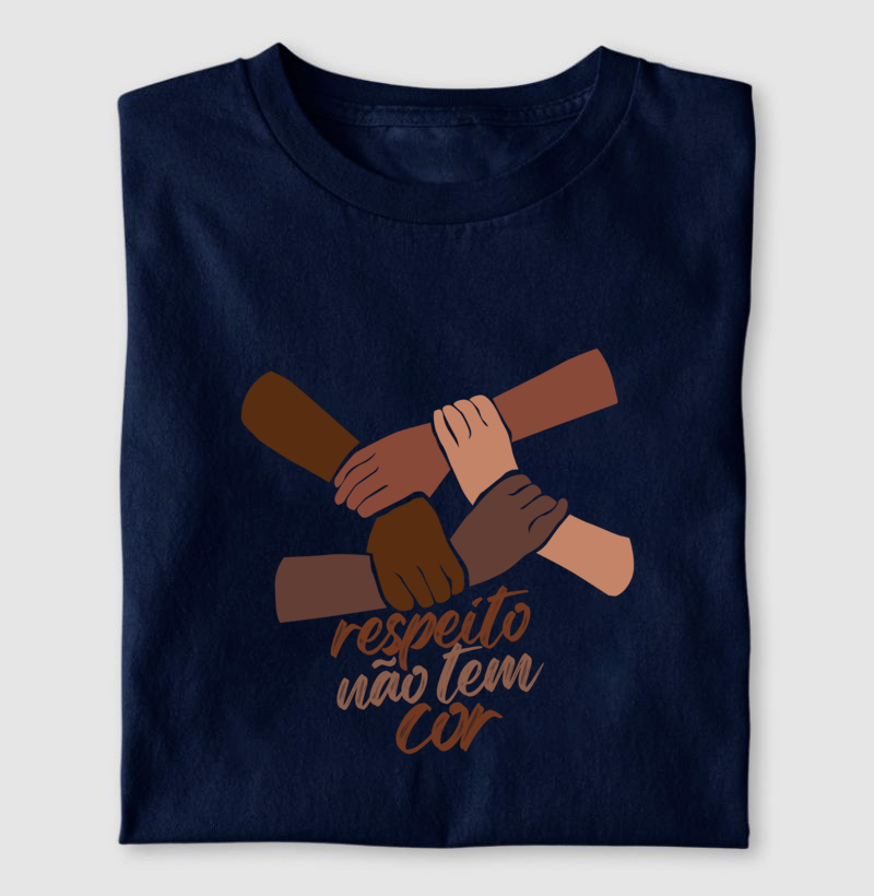 Camiseta Respeito Não Tem Cor - Imagem 4