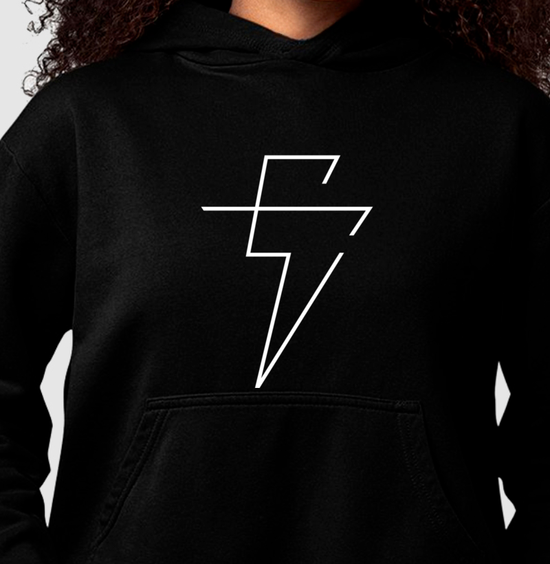 Hoodie Moletom Oficial Eloy Casagrande #03 - Preta Manga Longa - Imagem 2