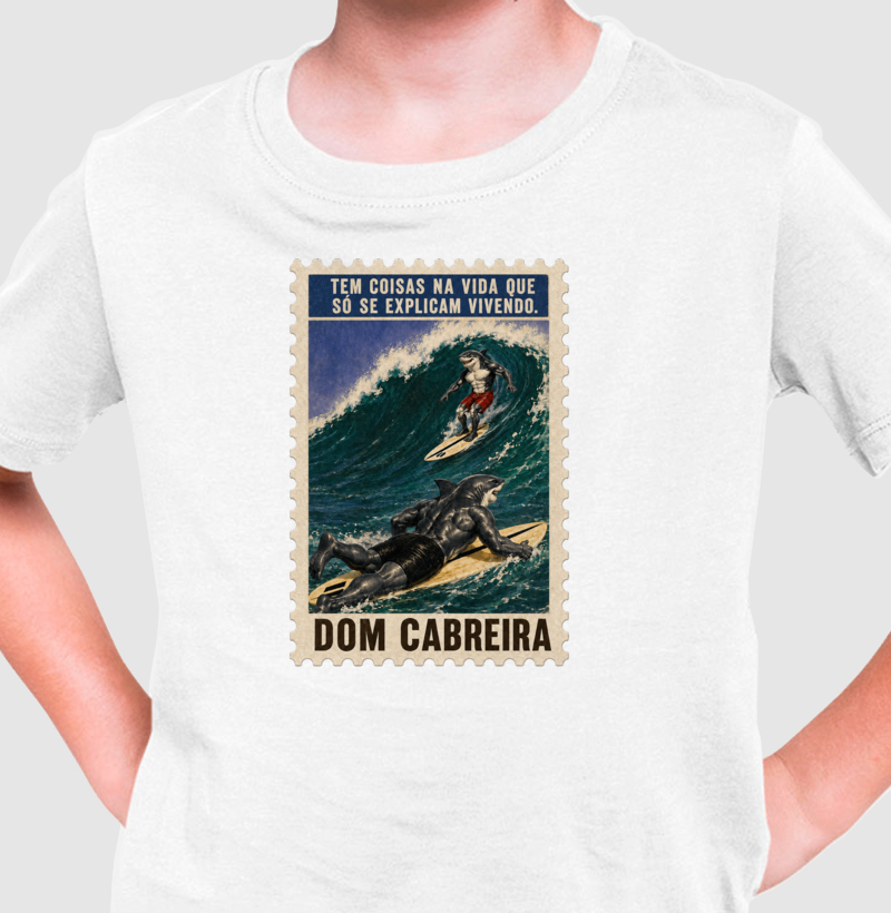 Camiseta Infantil Selo Vivendo a Vida do Surfe - Imagem 2