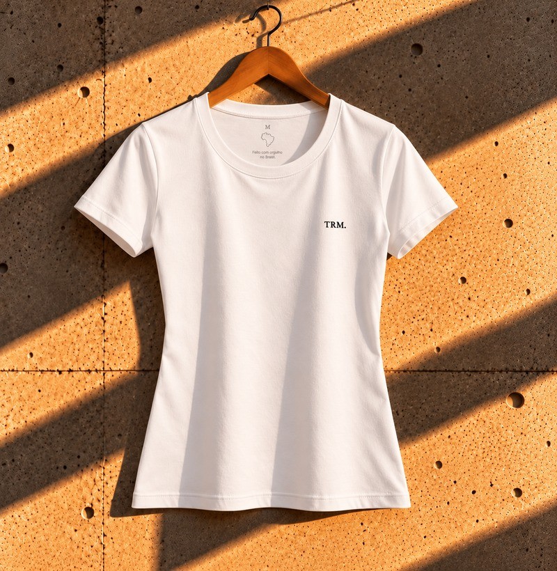 TRM Timeless Premium Feminina White Black Logo - Imagem 4
