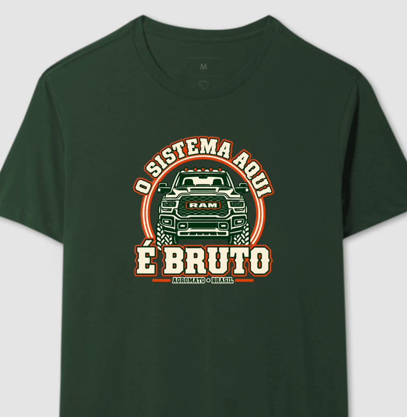 Camiseta O Sistema Aqui é Bruto - Imagem 4
