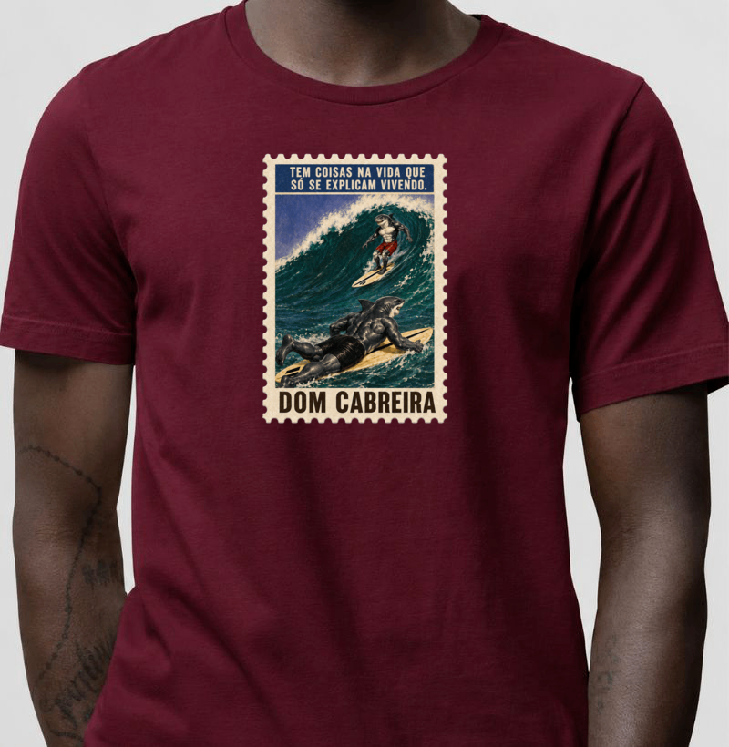 Camiseta Selo Vivendo a Vida do Surfe (masculina) - Imagem 2