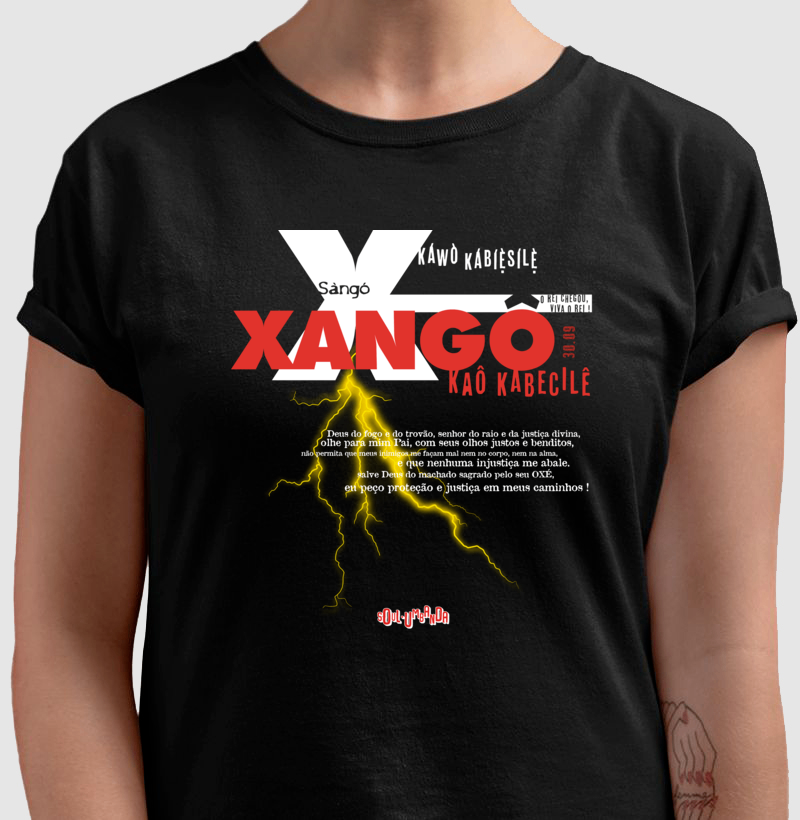 camiseta XANGÔ oração masculina - Imagem 3
