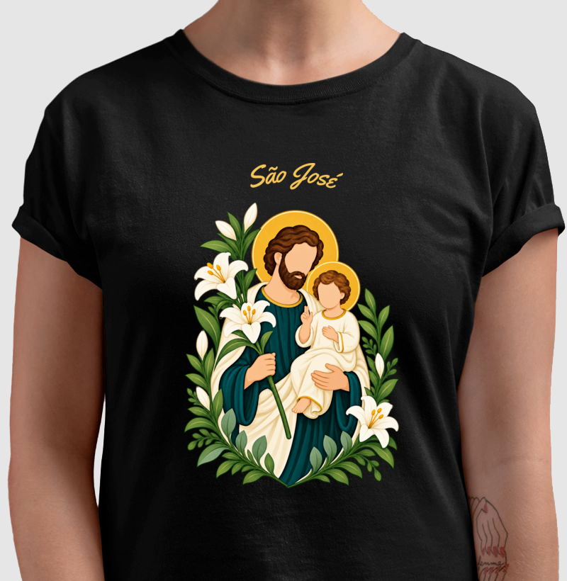 Camiseta São José — Amor que Cuida - Imagem 3