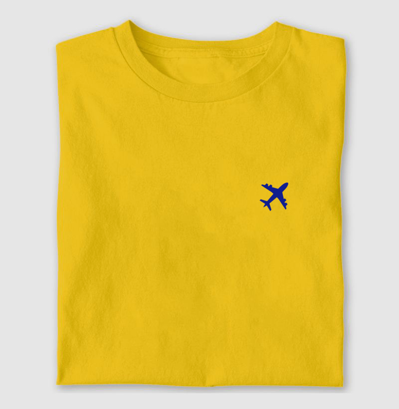 Camiseta Minimalista - avião azul escuro - Imagem 2