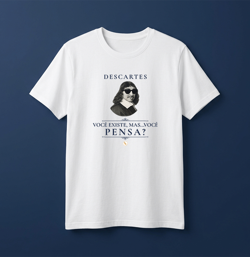 COGITO 2.0 - Camiseta Filosófica René Descartes - Imagem 2