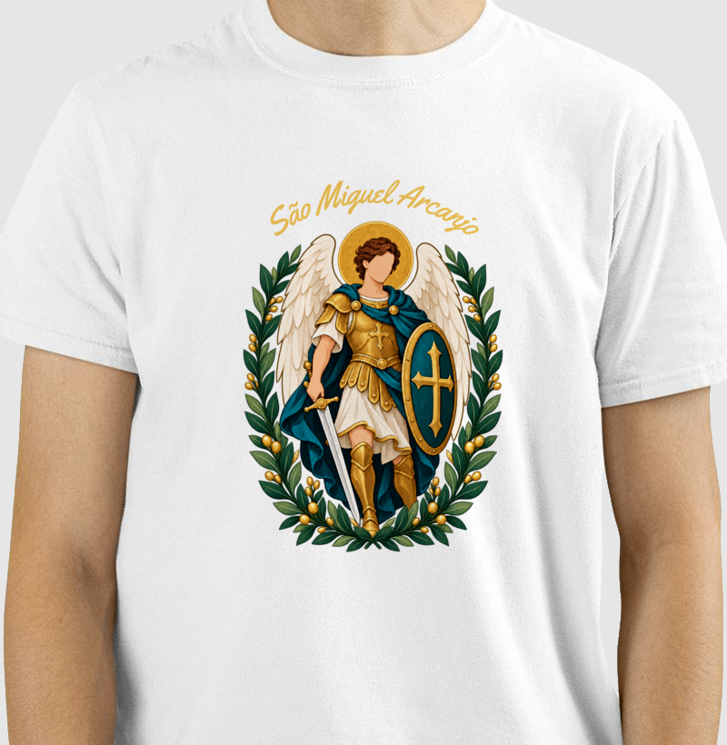 Camiseta São Miguel Arcanjo — Força da Fé - Imagem 4