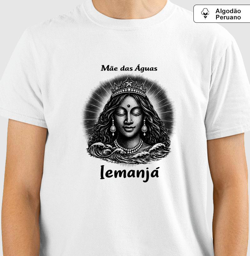 Iemanjá • Mãe das Águas (algodão peruano) - Imagem 3