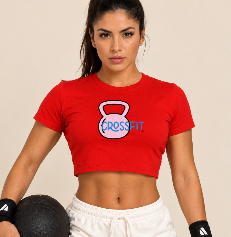 Cropped Kettlebell CrossFit – Amor pelo WOD | Cropped Fitness Feminino TRN - Imagem 2