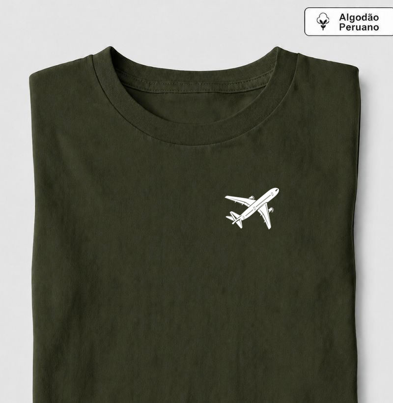 Camiseta Algodão Peruano | Avião Minimalista - Imagem 2