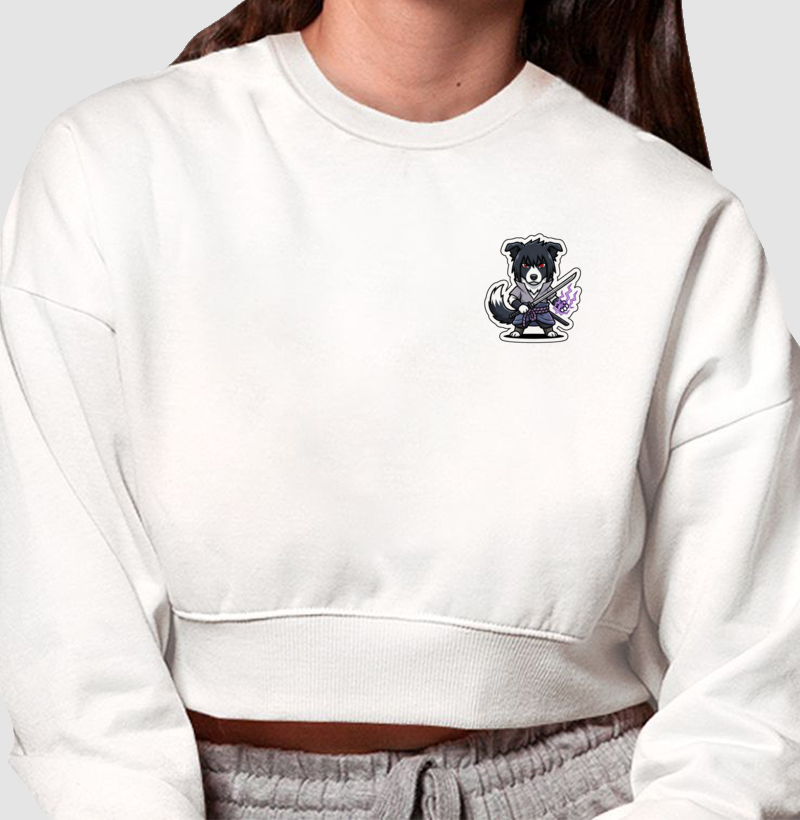 Cropped Moletom Collie Uchiha - Imagem 2