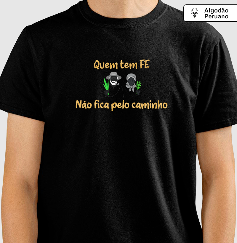 Quem tem Fé (algodão peruano) - Imagem 2